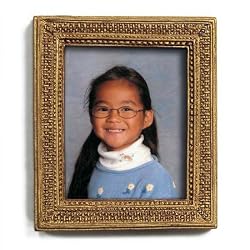 Gold Magnet Frame for Personal Photographs with pop-out easel (2-3/4" x 2-1/2")