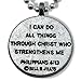 FORGIVEN JEWELRY Softball Necklace on Ball Chain Philippians 413 I Can Do All Things