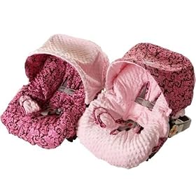 Itzy Ritzy Carseat Cover Damask