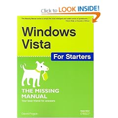 Windows Vista for Starters: The Missing Manual