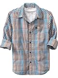 Old Navy Boys Plaid Poplin Shirts