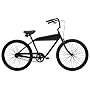 Nirve B-1 Men's Single Speed Cruiser Bike (26-Inch Wheels, Matte Black)