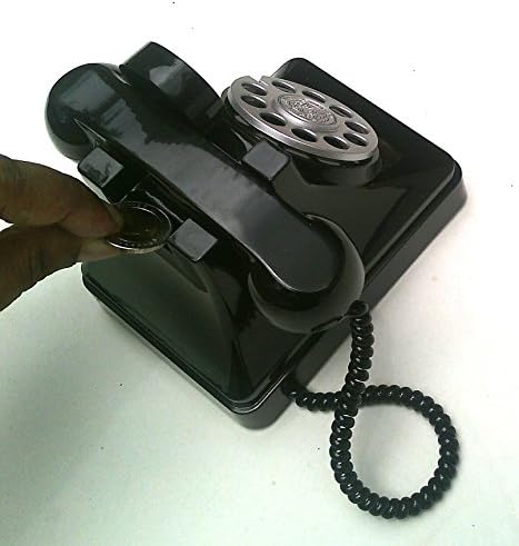 Toy! Piggy Bank Design Old,black Telephone,miss You! (Rare Item)