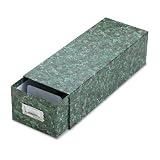 Oxford 39732 Reinforced Board 3x5 Card File with Pull Drawer, Green Marble