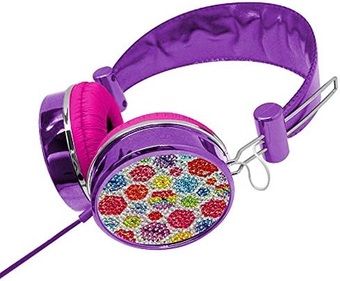 Lisa Frank Glitter Lips Noise Isolating Headphones W/ Mic