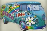 VW Camper Blue Luv Shaped Wall Clock Ideal Novelty Clock Gift