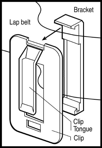 Heininger  1027 CommuteMate Seat Belt Strap Adjuster