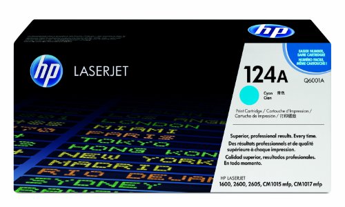HP Original Q6001A Color LaserJet Cyan Blue Laser Toner Cartridge