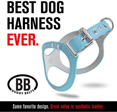 DURABLE Buddy Belt BB2 Dog Harness For Small Dogs (Blue, Size 2)