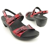 ARAVON Phoebe Wide Sandals Slides Shoes Red Womens