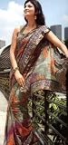 Valentine Day Special Light Green Faux Georgette Indian Traditional Belly Dance Women's Dress Saree Sari with Unstitched Blouse