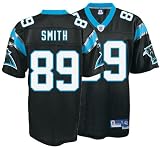 Steve Smith Black Reebok NFL Premier Carolina Panthers Jersey - Medium
