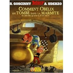 Comment Ob�lix est tomb� dans la marmite du druide quand il �tait petit