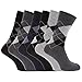 Mens Pattern Cotton Blend Argyle Socks (Pack Of 6)