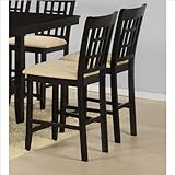 IMAGE OF Hillsdale Tabacon Non-Swivel Cappuccino Counter Stool - Set of 2