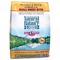 Natural Balance Dry Dog Food, Grain Free Limited Ingredient Diet Small Bites Duck and Potato Formula, 12.5 Pound Bag