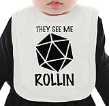 They see me D&D rollin ネクタイを有する有機ビブ Medium