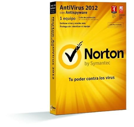 Norton Antivirus 2012 1 usuario 1 licencia