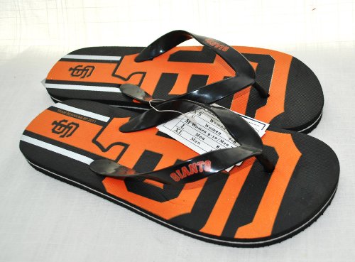 San Francisco Giants MLB Unisex Flip Flop Beach Shoes Sandals size medium