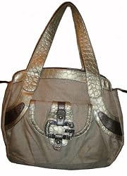 Women's Guess Purse Handbag Tough Logo Stone