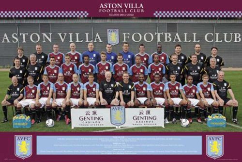 Empire 426819 Fussball - Aston Villa - Team Photo 11/12 Sport Fu&szlig;ball Poster Druck - Gr&ouml;sse 61 x 91.5 cm