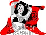 Bikini Girl Graphical J Bass 5 String Deluxe Pickguard