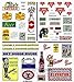 Tavern, Gas Station, & Comm. Signs Dry Transfer Decals Woodland Scenics