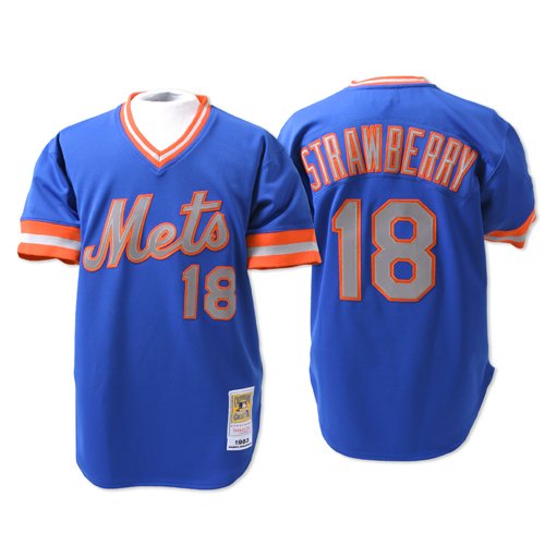 New York Mets Authentic 1983 Darryl Strawberry Alternate Jersey By Mitchell & Ness 40