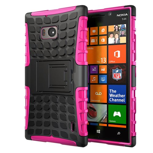 Hyperion Nokia Lumia Icon 929 Windows Phone Explorer Hybrid Case (Compatible with Verizon Nokia Lumia Icon 929) **2 Year No Hassle Warranty** [Hyperion Retail Packaging] (PINK)