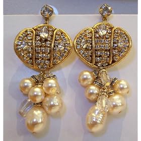 Erickson Beamon Glittery 'Strange Love' Chandelier Earrings