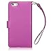 iPhone 6S Plus Case, Terrapin [Pink] [Floral Interior] Premium PU Leather Wallet Case with Card Slots Cash Compartment and Detachable Wrist Strap for iPhone 6 Plus / 6S Plus - Pink
