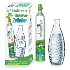 SodaStream 1100065490 Reserver-Zylinder und SST 60 Liter Zylinder, inklusiv Glaskaraffe