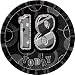 Black Glitz Age 18 Badge