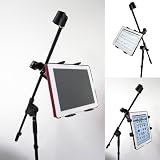 ChargerCity Microphone Stand Tablet Mount with 360� Swivel Adjustment Holder for New Apple iPad iPad 2 3 Amazon Kindle Fir...