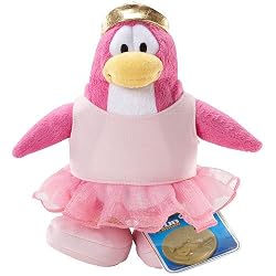 Disney Club Penguin 6.5 Inch Series 2 Plush Figure Ballerina (Includes Coin with Code!)