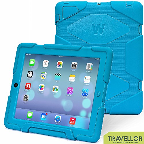ipad 2/3/4 case,kidspr ipad case *NEW* *HOT* Super Protect[shockproof] [rainproof] [sandproof] with Built-in Screen Protector for Apple iPad 2/3/4,2015 new style for ipad 2/3/4 (blue)
