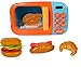 Just Like Home Microwave - Blue with Play Food (10+ Pieces)