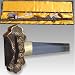 Related Forged Full Tang Tai Chi Sword Katana Damascus #50 Steel - Same (Rayskin) Handle & Scabbard with Free Storage/Carrying Box, Cleaning Kit, Free Stand Image