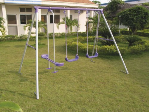 Childrens Toyshop  Toys : Plum Products Zeus Galvanised Metal Swing Set
