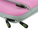 ASUS Eee PC 1005HA-PU1X-BK 10.1-Inch Netbook Neoprene Sleeve Case - (Inivisible Zipper Dual-Pocket Pink)
