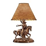John Wayne-Themed 16-Inch Tall Accent Lamp: American Legend by The Bradford Exchange