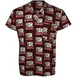 Alabama Crimson Tide Black All Over Print Scrub Top