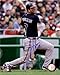 Autographed 8x10 Photo - Blue Uniform Jeff Francoeur - Atlanta Braves Baseball Autographed (Certificate of Authenticity: NAXCOM Authenticated) EX - Ex. or Better