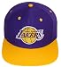 NBA Adidas Los Angeles Lakers purple yellow vintage snapback hat cap one size adjustable