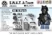 SWAT Team Minifigure Gear Pack, Black