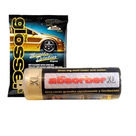 Absorber XL Drying Cloth and Glosser Microfiber Cleaning Cloth Combo Pack