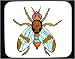 Mouse Pad with bug, winged, insect, fly, fruit