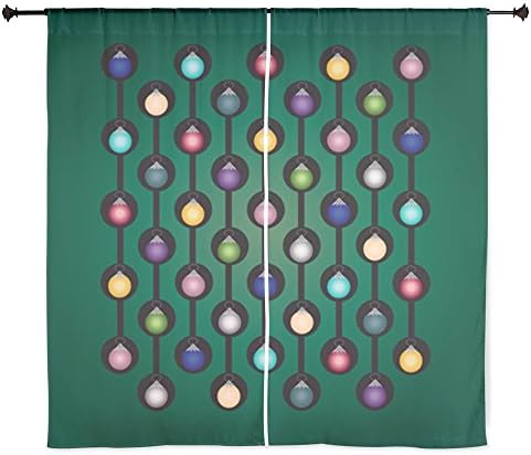 60" Curtain Curtains Green Chain Ornament