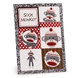 Sock Monkey Red - Sticker Sheets (4) Party Supplies