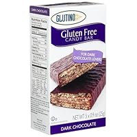 Glutino Gluten Free Candy Bars Dark Chocolate, 5 x 0.9-Ounces (Pack of 4)